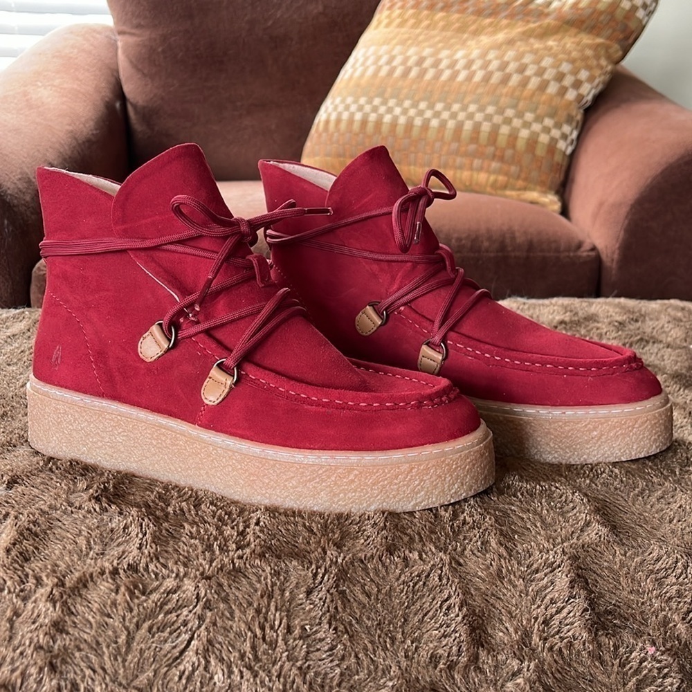 Hush Puppies Red Ankle Boots - Picture 15 of 15